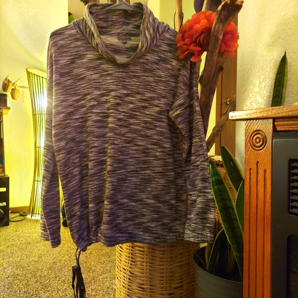 Talbots Women's Cowl Neck Drawstring Sweatshirt - Picture 1 of 3